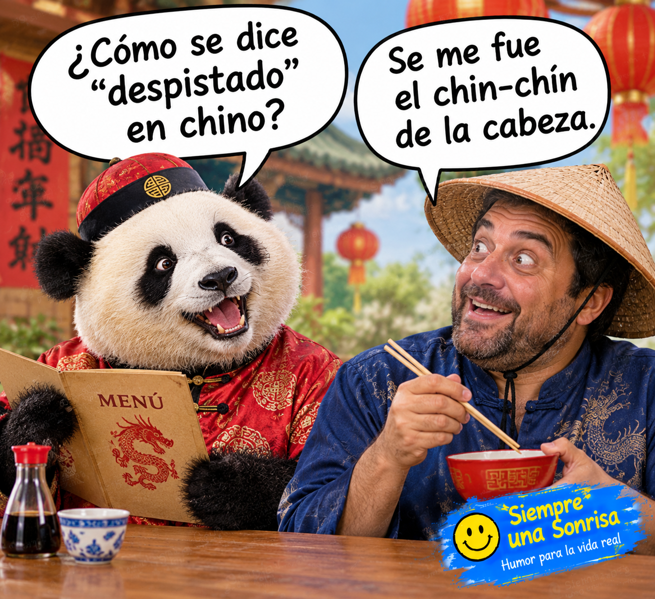 cómo se dice en chino, chistes graciosos, chistes cortos, juegos de palabras, humor absurdo, frases divertidas, Siempre una Sonrisa
