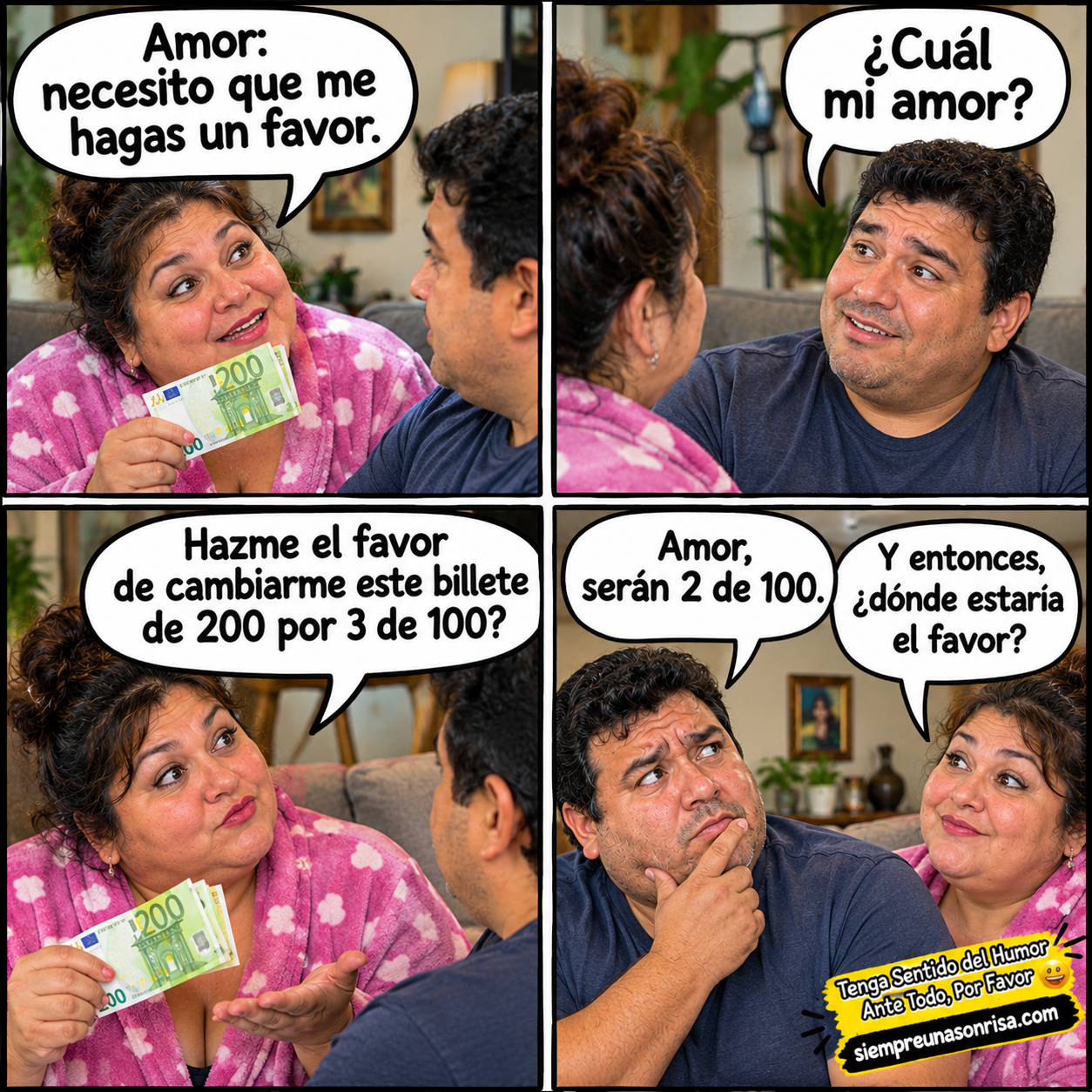 favores, parejas,humor,chistes,tenga sentido del humor ante todo por favor, siempre una sonrisa