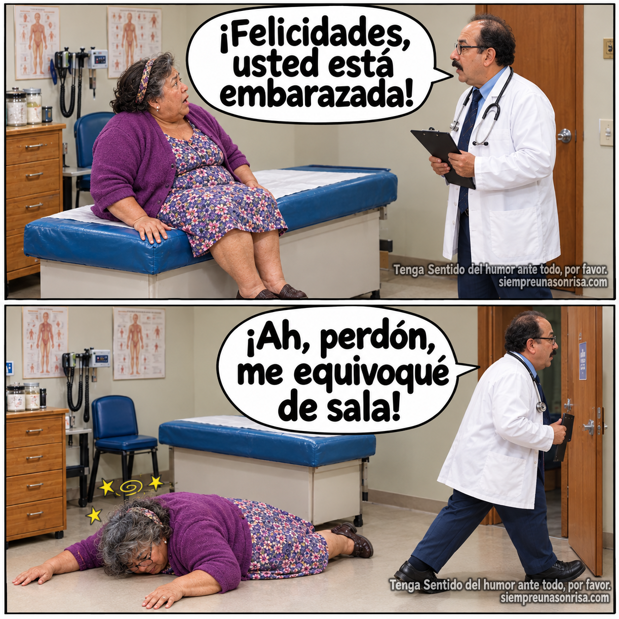 humor absurdo, error médico, memes, humor viral, bromas, situaciones ridículas, chiste gráfico,