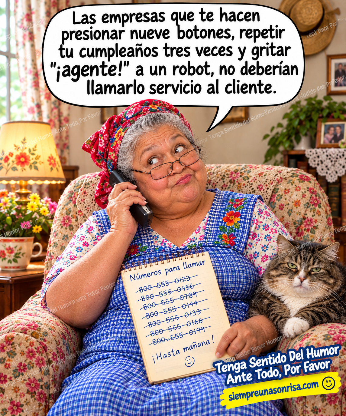 humor cotidiano, chistes de atención al cliente, memes graciosos, humor de abuelas,