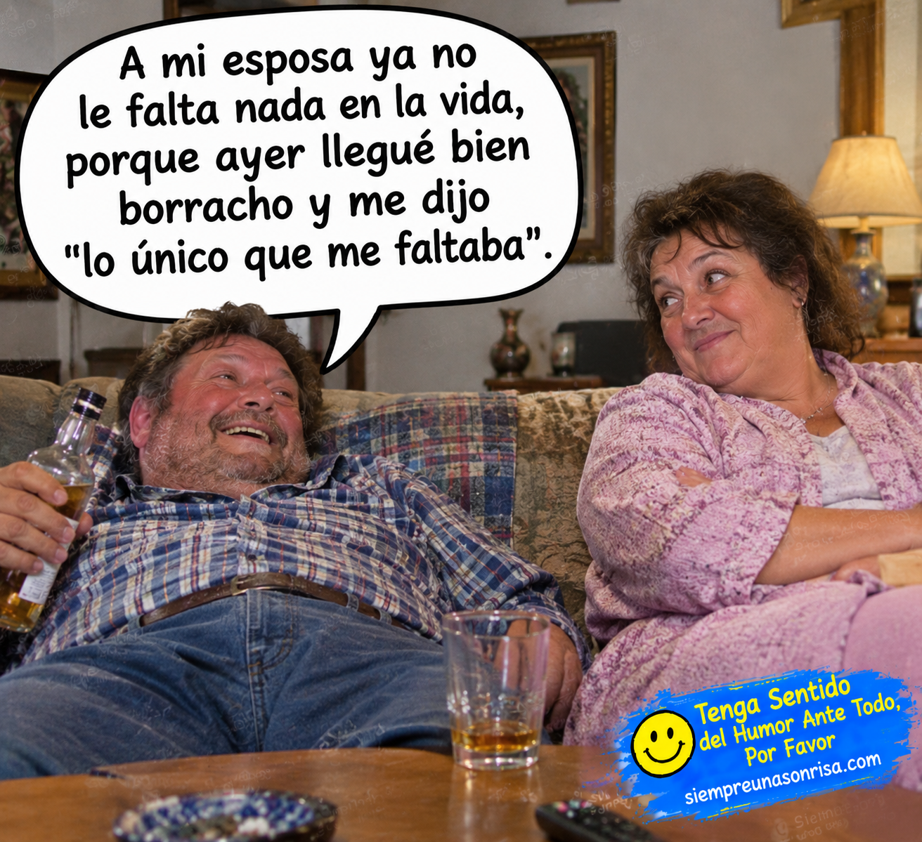 humor de pareja, humor matrimonial, memes graciosos, chistes de marido y mujer, humor cotidiano, memes de matrimonio, Siempre una Sonrisa