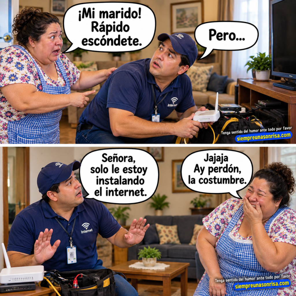 humor, infidelidad, instalador de internet, chistes buenisimos en español