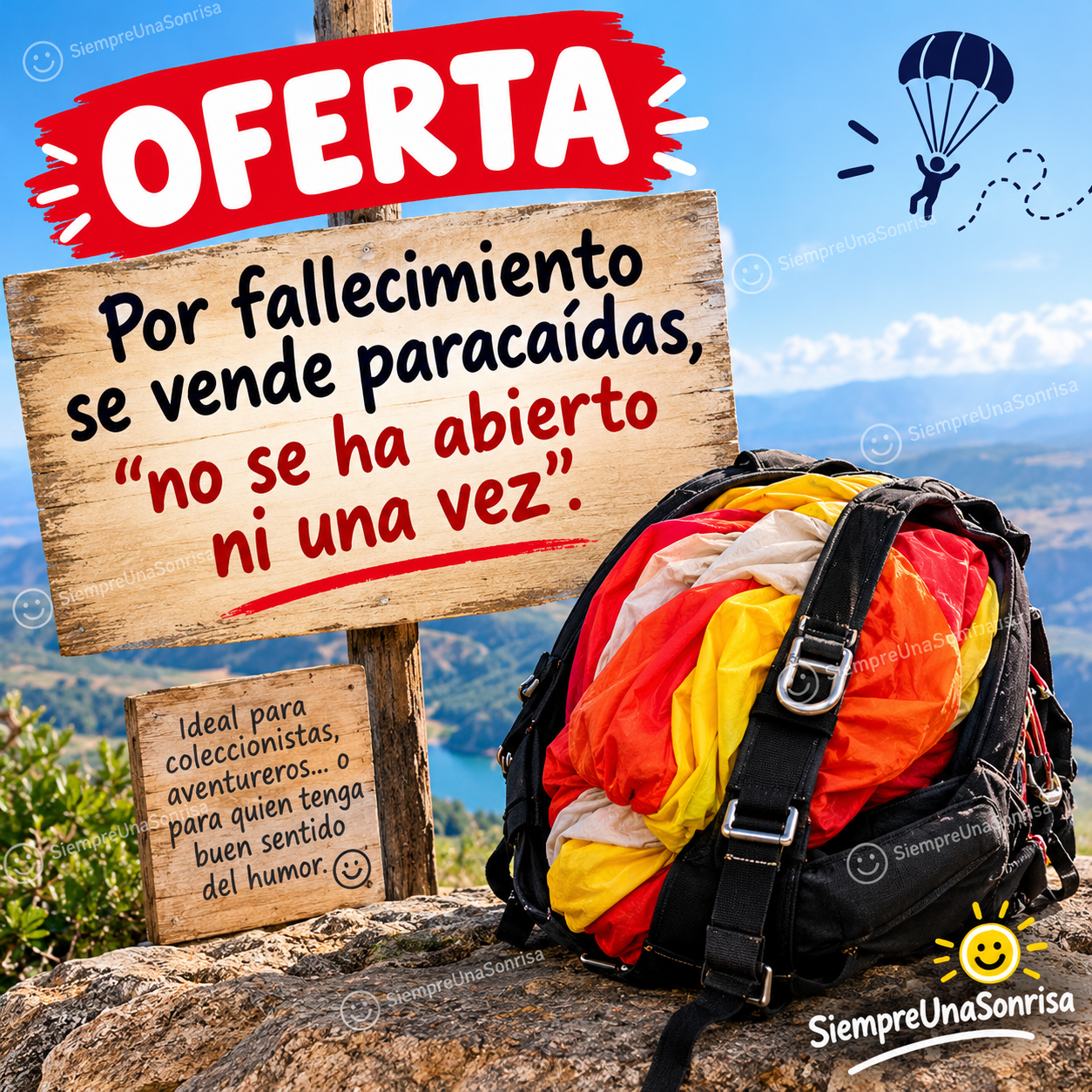 humor negro, paracaidas, memes de risa