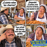 imagenes chistosas, fotos de humor, churros, churreria, chistes geniales latinos