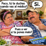 imagenes graciosas, viñetas comicas, matrimonios, agua, jabón, visita al médico