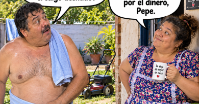 matrimonio, parejas, humor gráfico, bromas, humor viral, césped, vecinos, verano, calor,