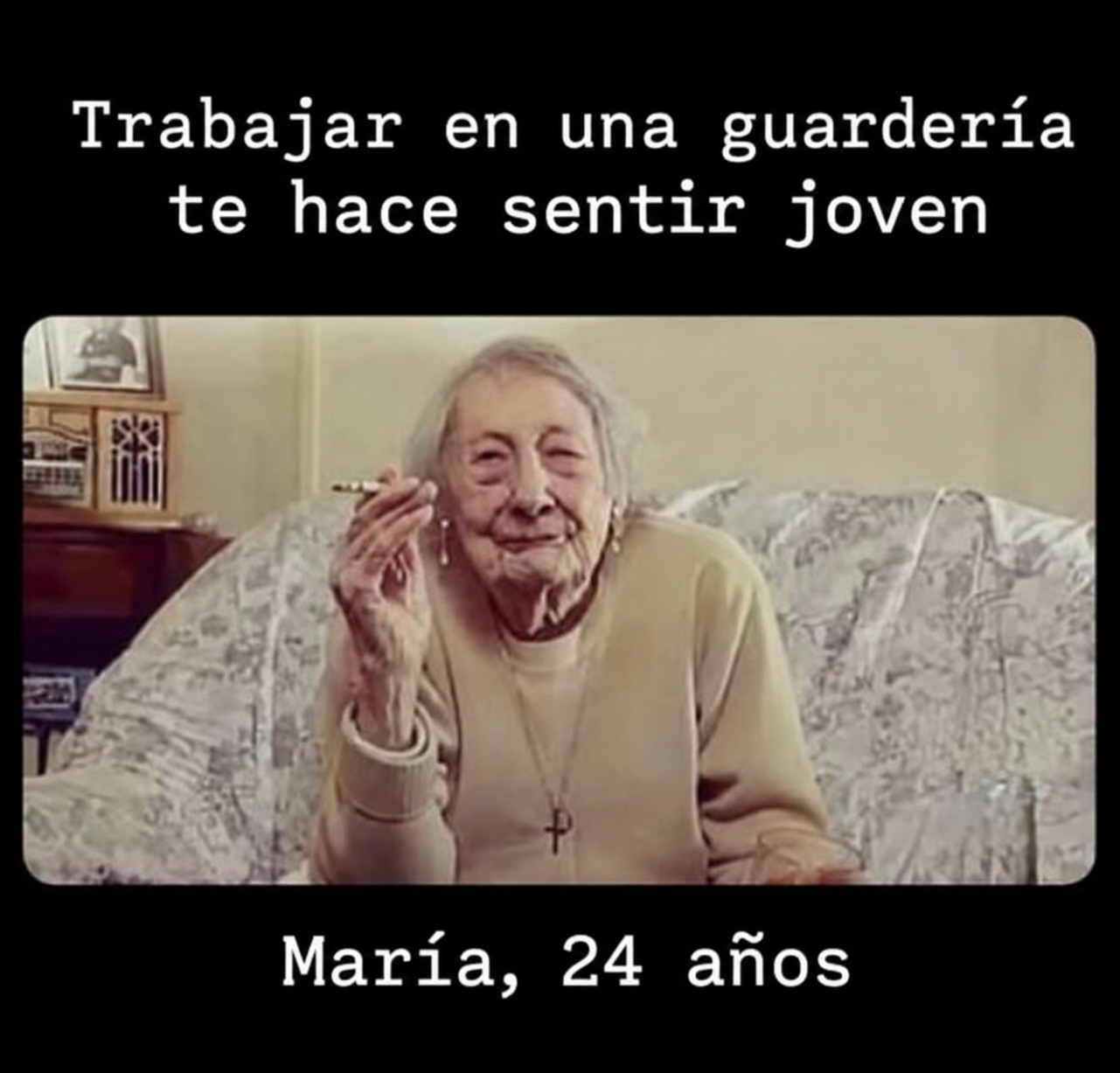 memes graciosos, humor, trabajar,guarderia,ancianas