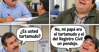 tartamudo, registro civil, humor, padres, hijos, siempre una sonrisa